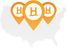 An icon of our office locations in the United States