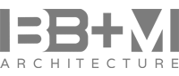 A logo of BB+M Architecture