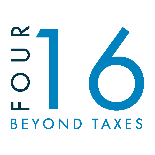 A logo of Four16 Beyond Taxes